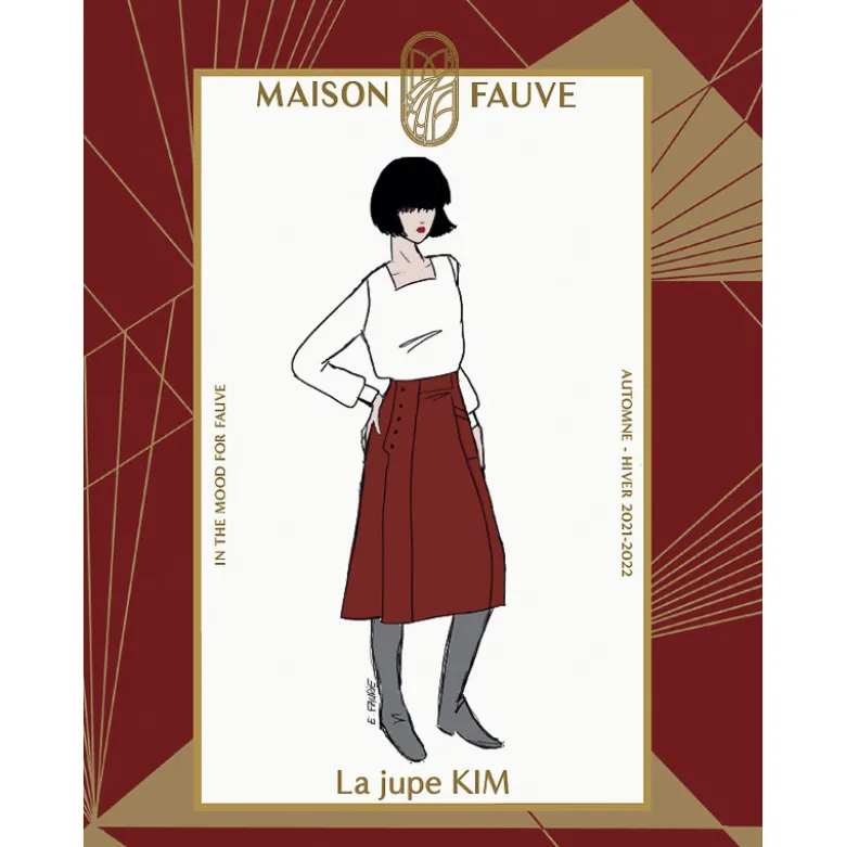 Patron pochette Jupe Kim - Maison Fauve