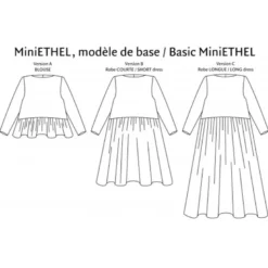 Patron Robe - Blouse MiniEthel 2 au 14 ans - PM Pattern