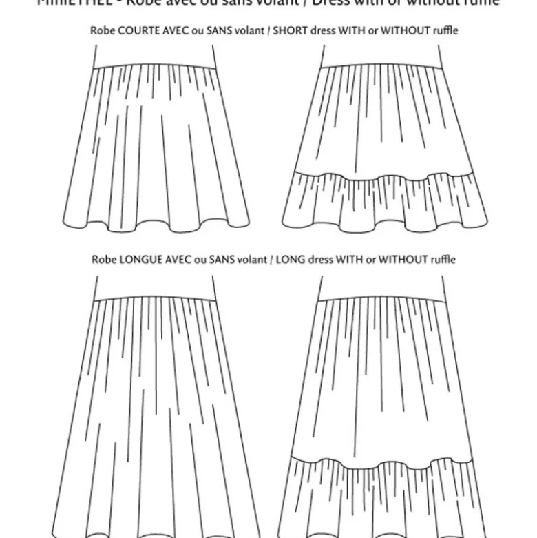 Patron Robe - Blouse MiniEthel 2 au 14 ans - PM Pattern