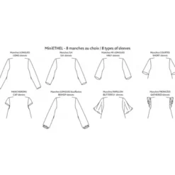 Patron Robe - Blouse MiniEthel 2 au 14 ans - PM Pattern