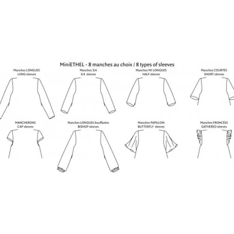 Patron Robe - Blouse MiniEthel 2 au 14 ans - PM Pattern