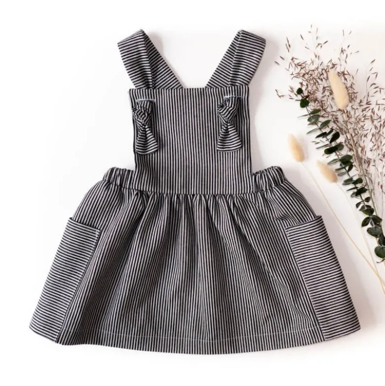 Patron Robe Tablier Milano by Ikatee pour bébé du 6 mois au 4 ans