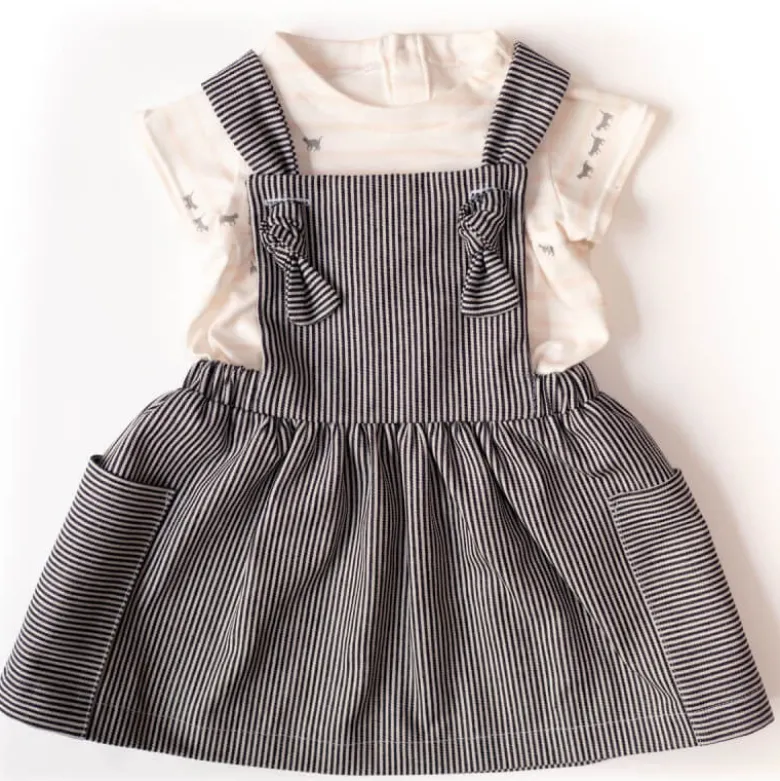Patron Robe Tablier Milano by Ikatee pour bébé du 6 mois au 4 ans