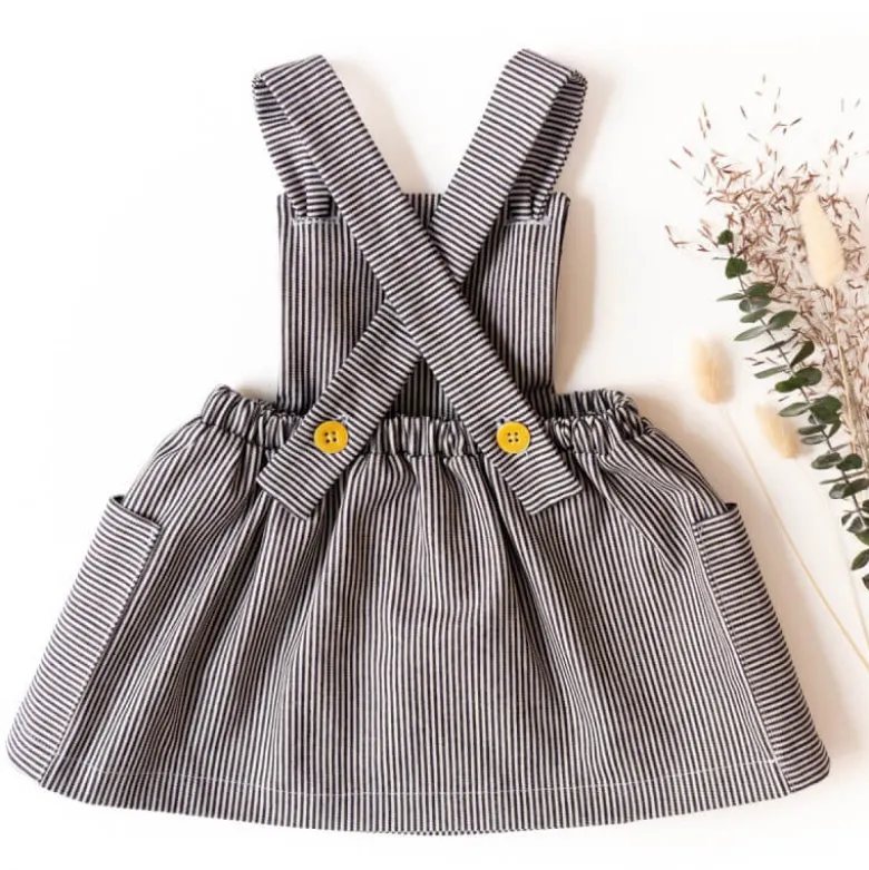 Patron Robe Tablier Milano by Ikatee pour bébé du 6 mois au 4 ans