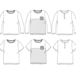 Patron t-shirt MARCEL by Ikatee pour garçon du 3 au 12 ans
