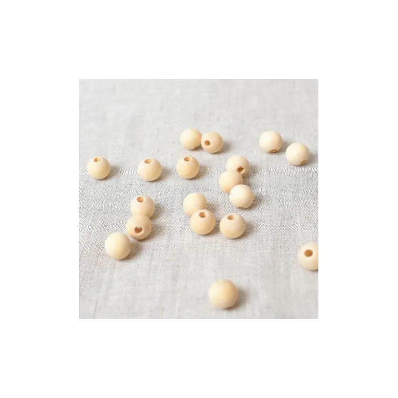 Perles en bois - 12 mm - sachet de 20 perles