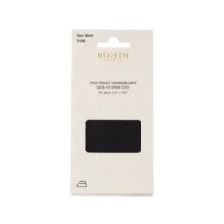 Pièce Percale thermocollante de réparation noir 12 x 45cm - Bohin
