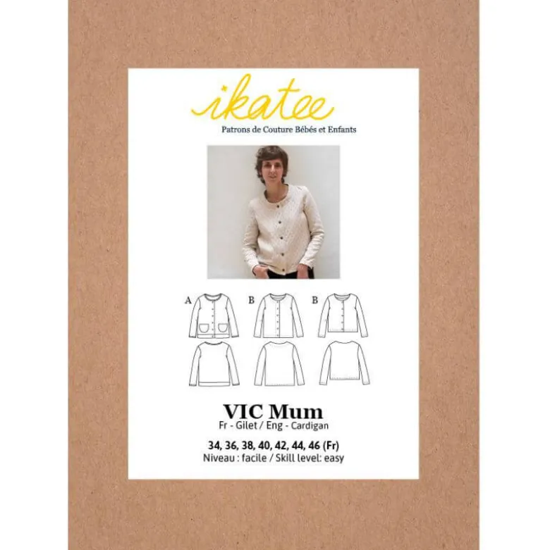 Pochette patron Gilet / veste Vic Mum by Ikatee
