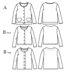 Pochette patron Gilet / veste Vic Mum by Ikatee