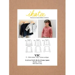 Pochette patron veste Vic pour fille by Ikatee