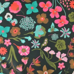 Popeline de coton Meadow Flower Noir - Nerida Hansen