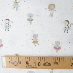 Popeline de coton Play motif animaux du cirque