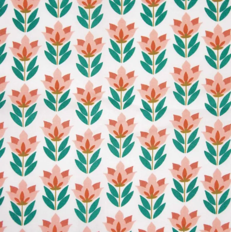 Popeline imprimé fleurs 70's