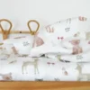 Popeline Poppy motif animaux de la foret fond blanc - OEKO TEX