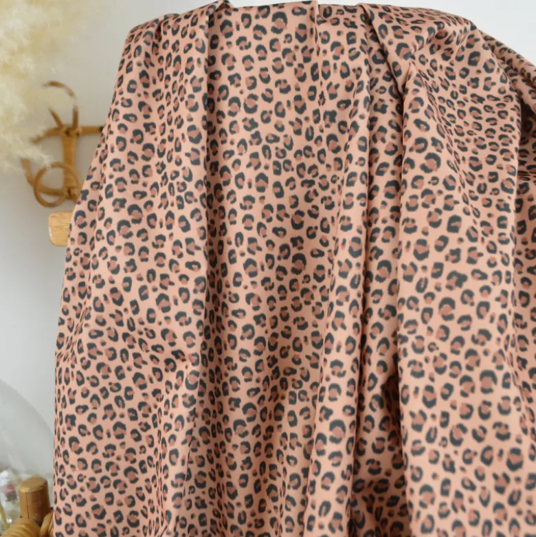 Pul contact alimentaire Balzac motifs léopard fond Tabac- motif exclusif