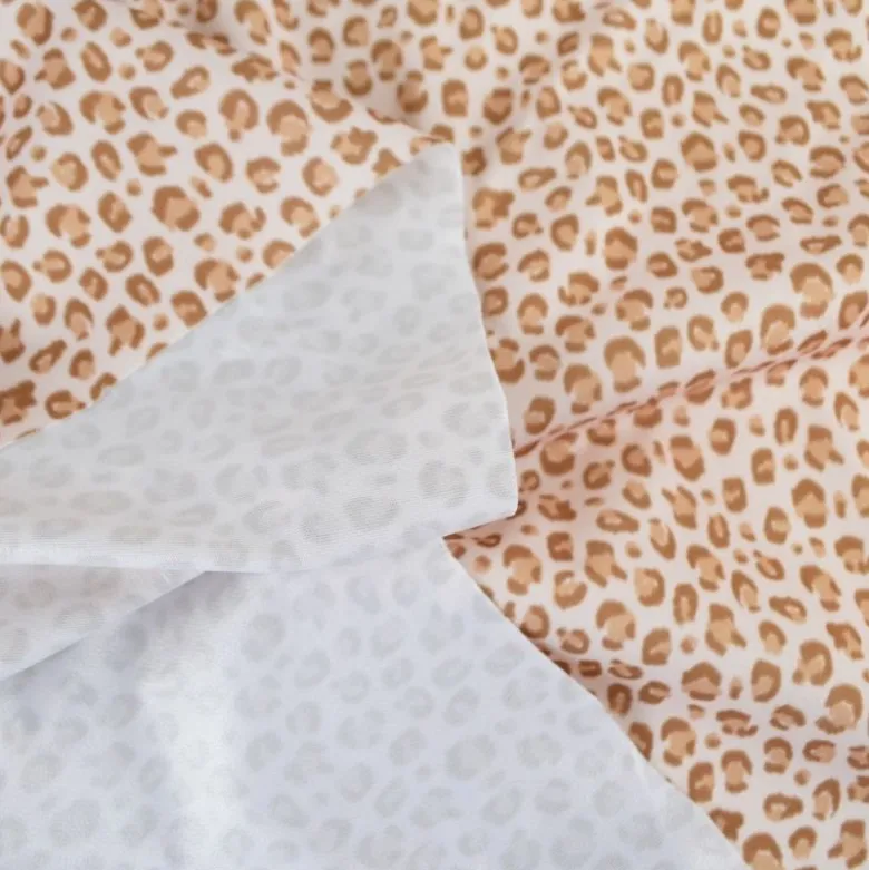 Pul contact alimentaire Balzac motifs léopard fond beige - motif exclusif