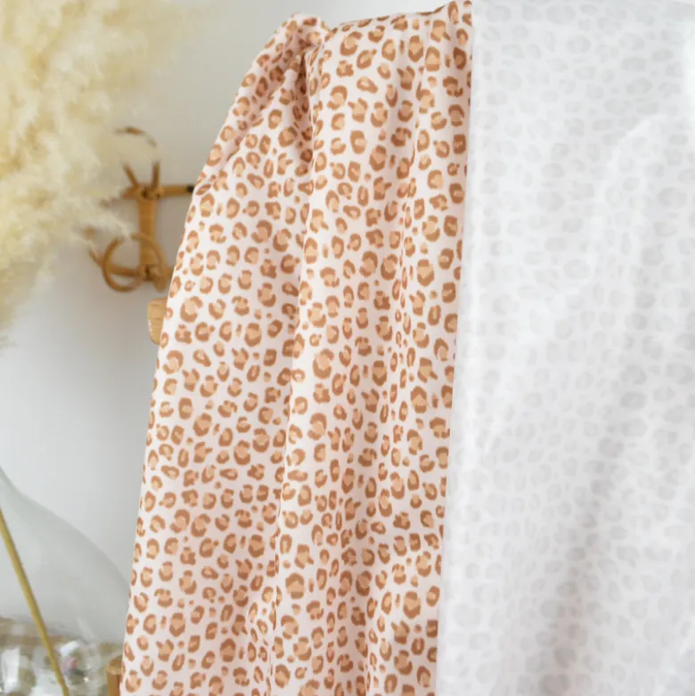 Pul contact alimentaire Balzac motifs léopard fond beige - motif exclusif