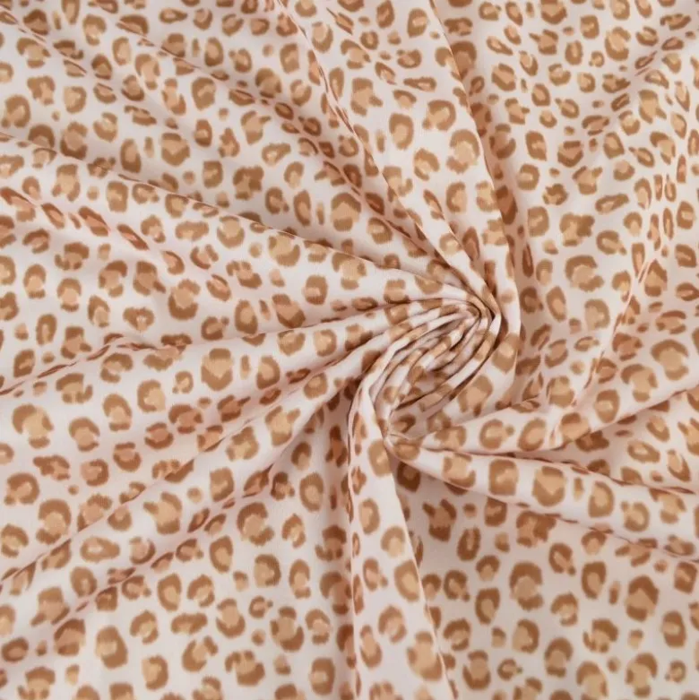 Pul contact alimentaire Balzac motifs léopard fond beige - motif exclusif