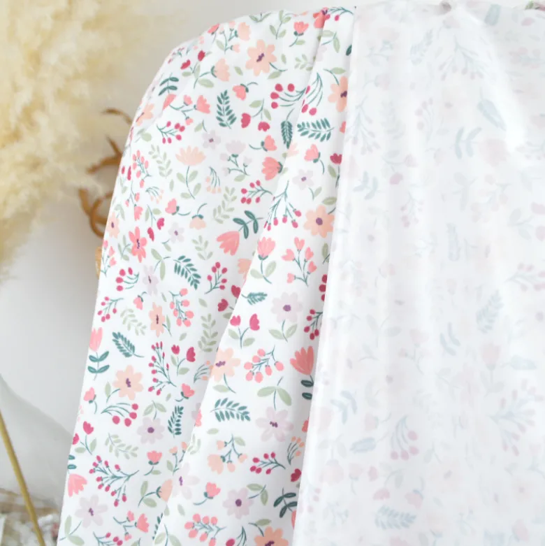 Pul contact alimentaire Leopold motifs fleurs Corail - motif exclusif