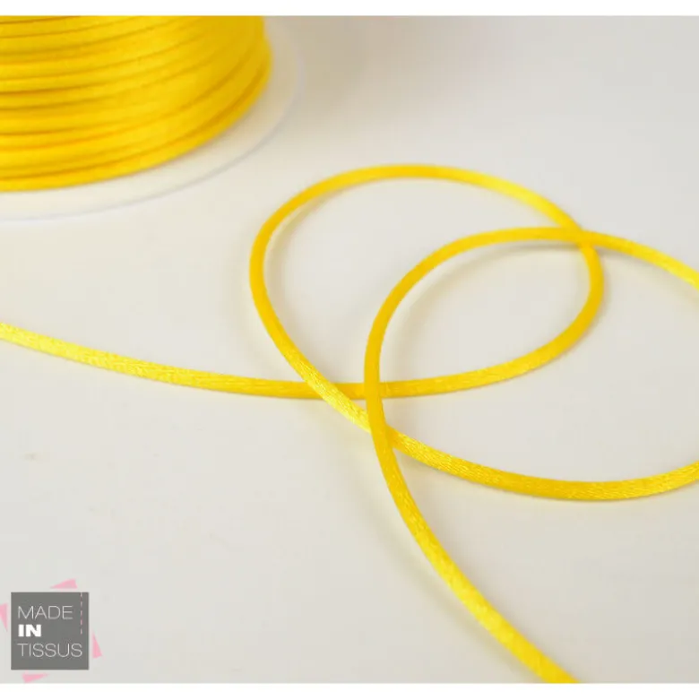 Queue de rat au mètre 2mm coloris Jaune