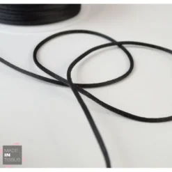 Queue de rat au mètre 2mm coloris Noir
