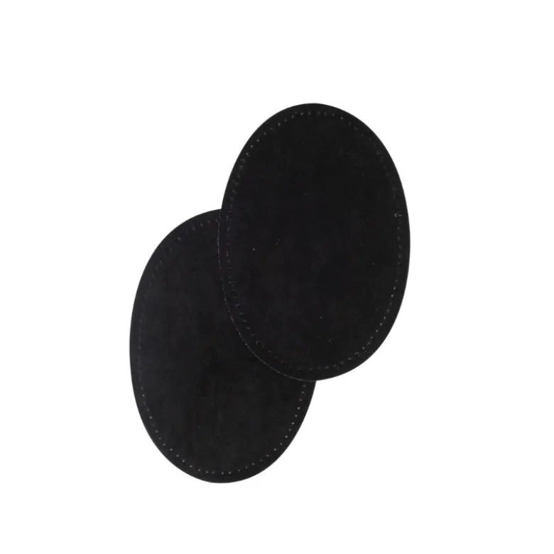 Renforts thermocollants en daim 9.5 x 14cm - Noir