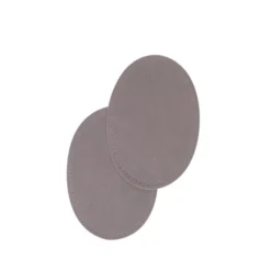 Renforts thermocollants en daim 9.5 x 14cm - Gris clair