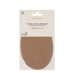 Renforts thermocollants en daim 9.5 x 14cm - Beige