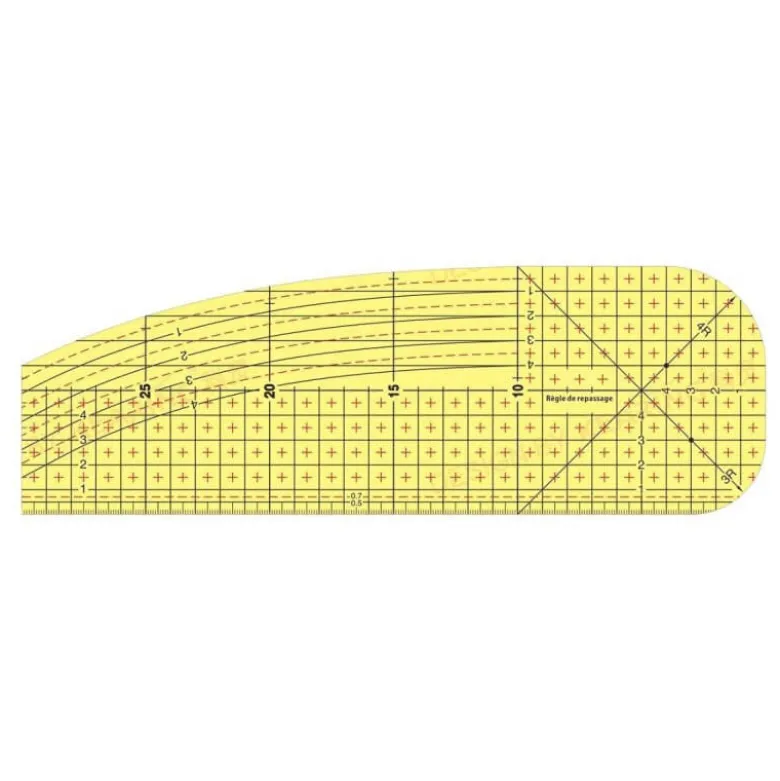 Règle de repassage à chaud pour ourlet 30 x 10 cm