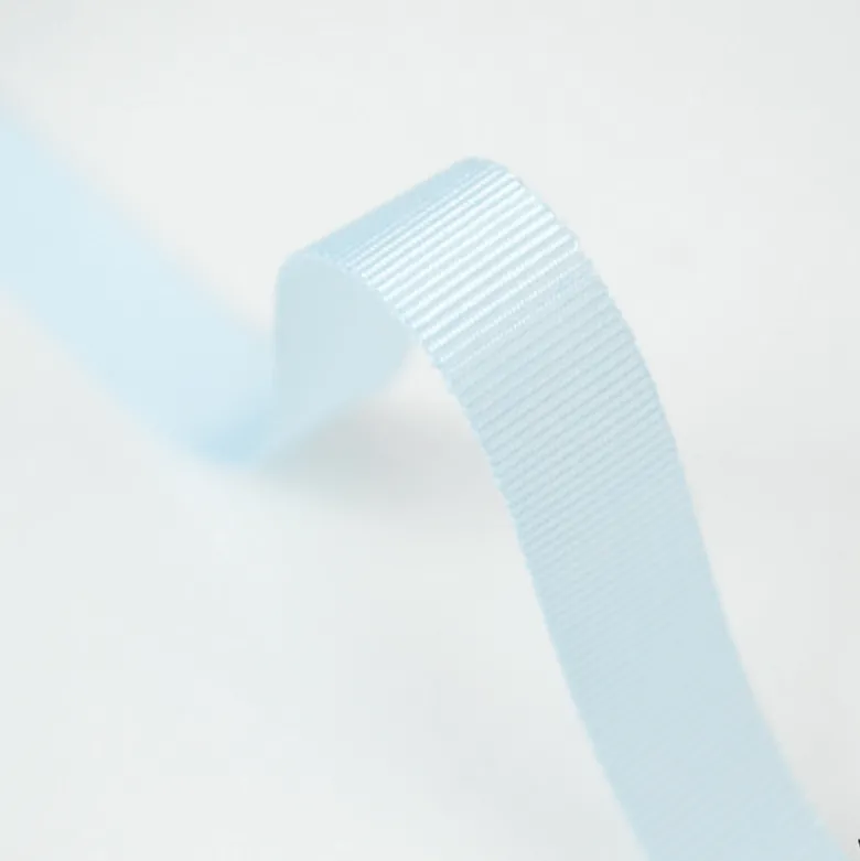 Ruban gros grain BLEU CIEL, 10 mm, .