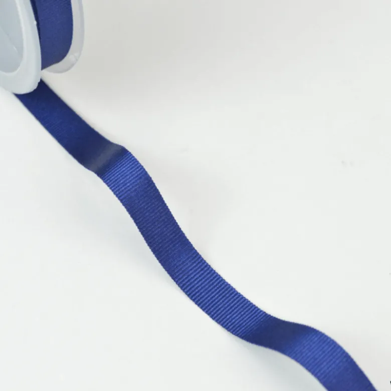 Ruban gros grain BLEU MARINE, 10 mm, .