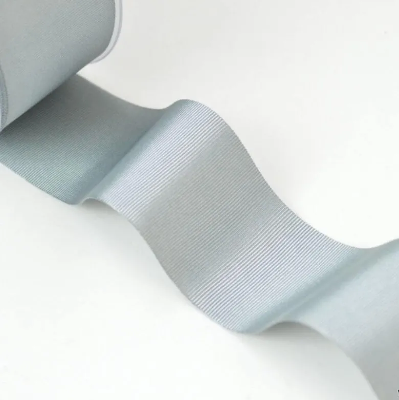 Ruban gros grain GRIS , 38 mm, .