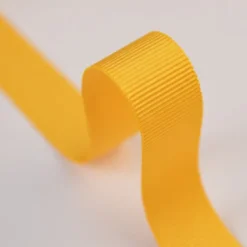 Ruban gros grain JAUNE, 15 mm, .