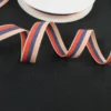 Ruban gros grain 15 mm colotis rouge, bleu et rose