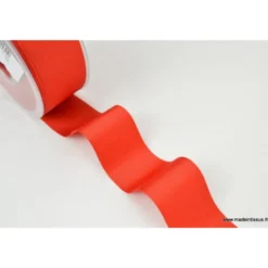 Ruban gros grain ROUGE , 38 mm, .