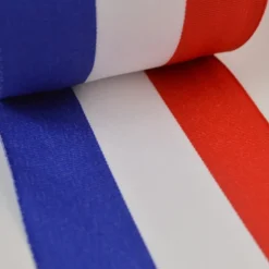 Ruban polyester Bleu blanc rouge Tricolore 10cm
