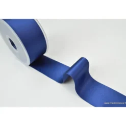 Ruban SATIN BLEU MARINE, 38 mm