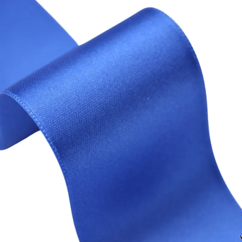 Ruban SATIN BLEU, 38 mm