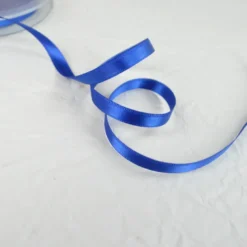 Ruban satin bleu roi - 6 mm