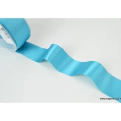 Ruban SATIN BLEU TURQUOISE, 38 mm