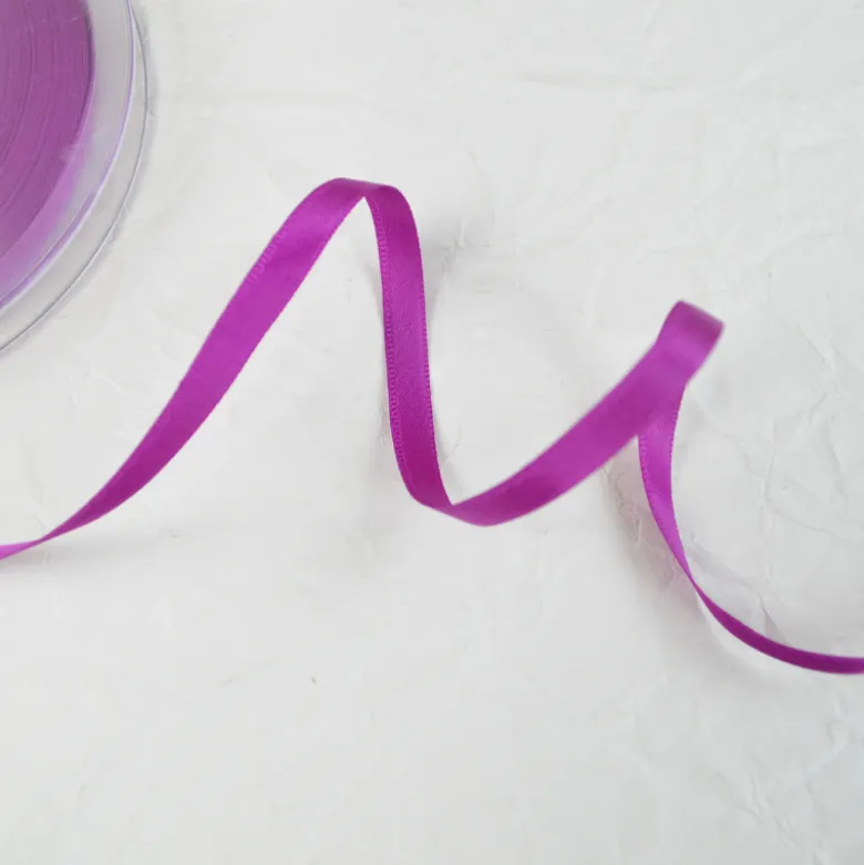 Ruban satin Cyclamen - 6 mm