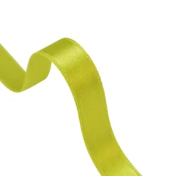 Ruban SATIN double face VERT, 10 mm, .