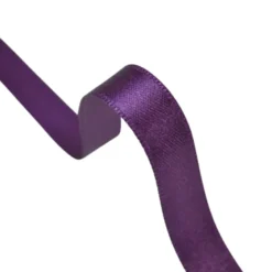 Ruban SATIN double face VIOLET , 10 mm