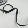 Ruban satin Noir - 6 mm