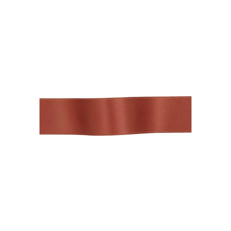 Ruban satin Terracotta - 6 mm