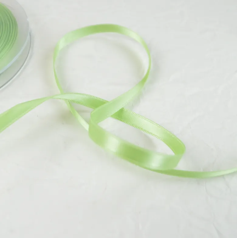 Ruban satin Vert clair - 6 mm