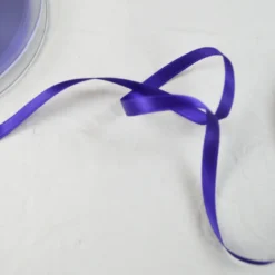 Ruban satin violet - 6 mm