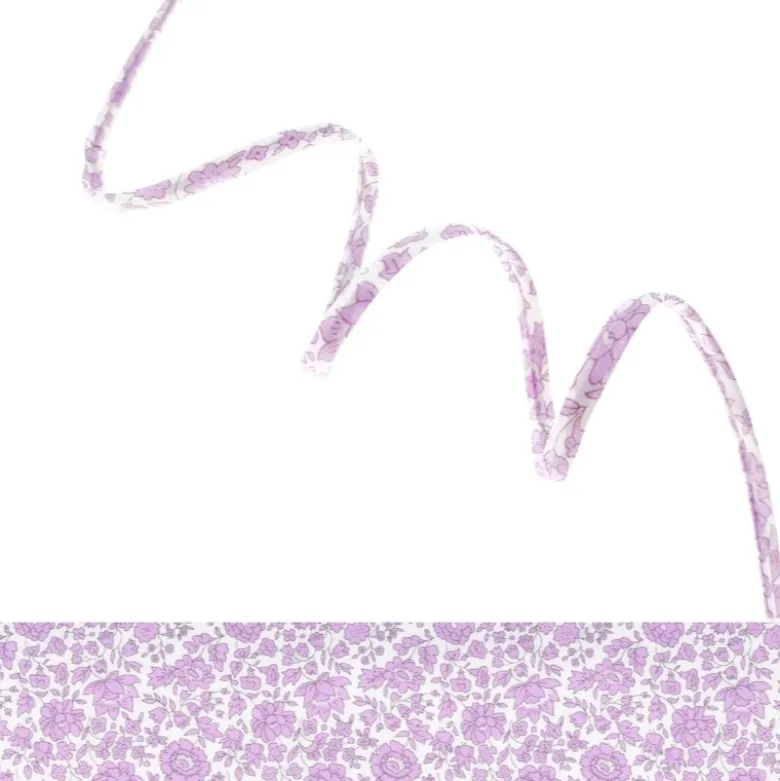Ruban Spaghetti Liberty D'Anjo Coast orchidée - 4mm