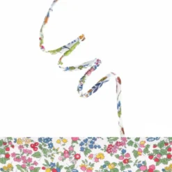 Ruban Spaghetti Liberty Fied Flowers - 4mm