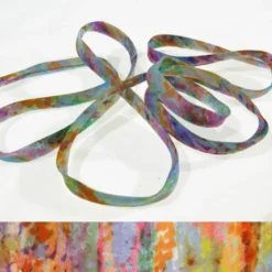Ruban Spaghetti Liberty Polly Geneviève multicolore - 4mm